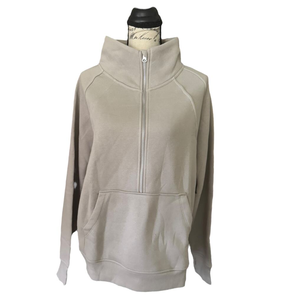 Danskin Mock Neck Mixed Rib Half Zip Pullover Jacket Size 2X